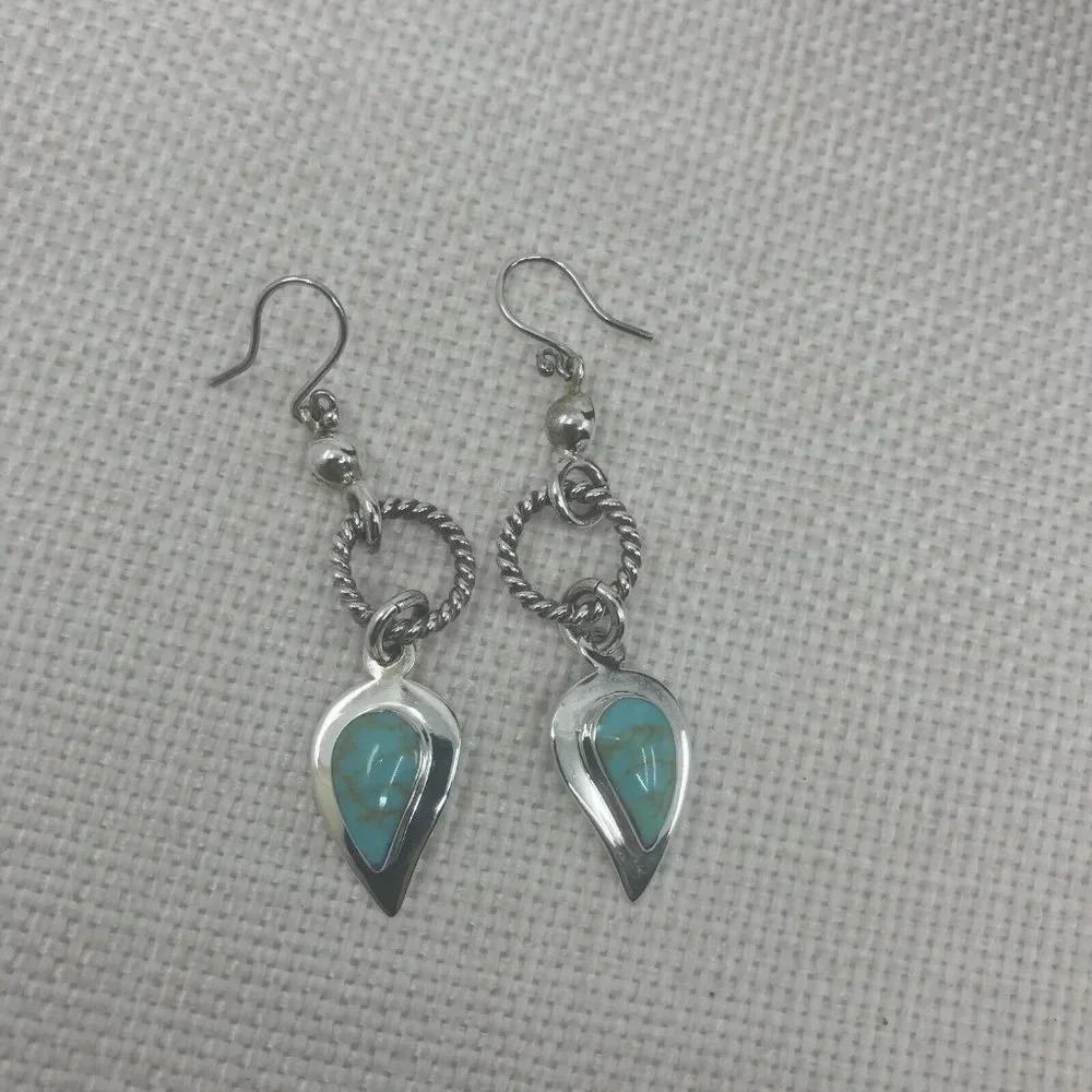 Elegant South West 925 Sterling Silver Earrings by RAFUL CANO MEXICO - Picture 7 of 15
